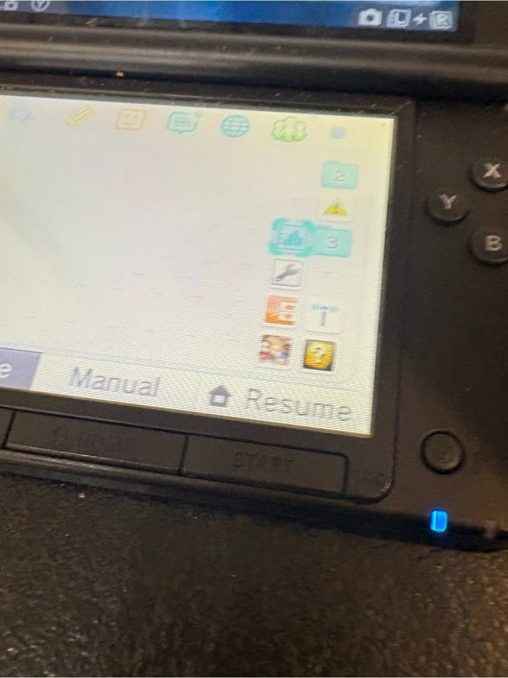 Nintendo 3DS XL Super Smash Bros Special Edition in Blue Charger SD Card